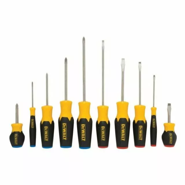 DEWALT DWHT62513 10-Piece Screwdriver Set - Yellow/Black