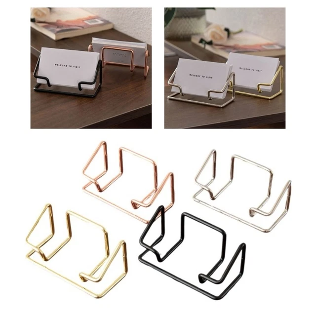DESKTOP CARD ORGANISER Display Stand For Office Desk Business Card ...