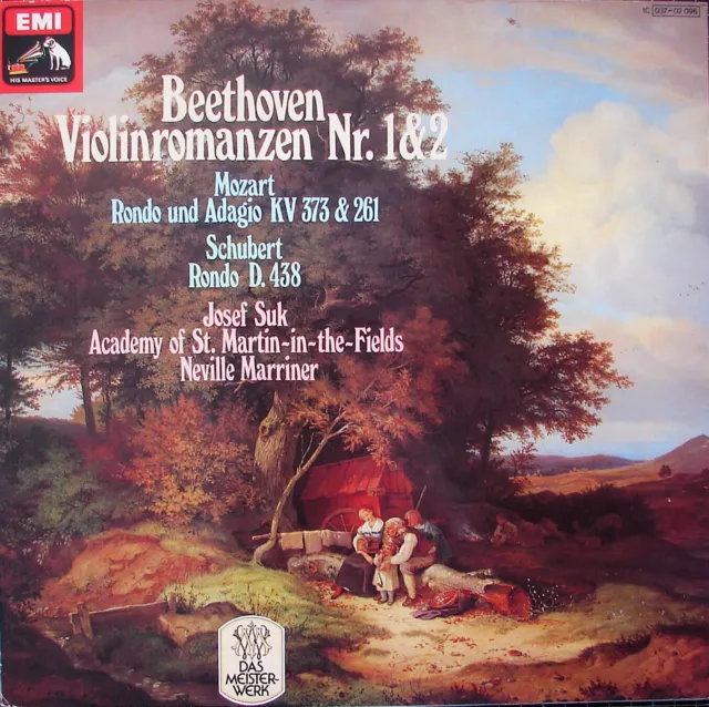 BEETHOVEN Violinromanzen Nr. 1 & 2 MOZART & SCHUBERT Rondos - SUK - MARRINER NM-