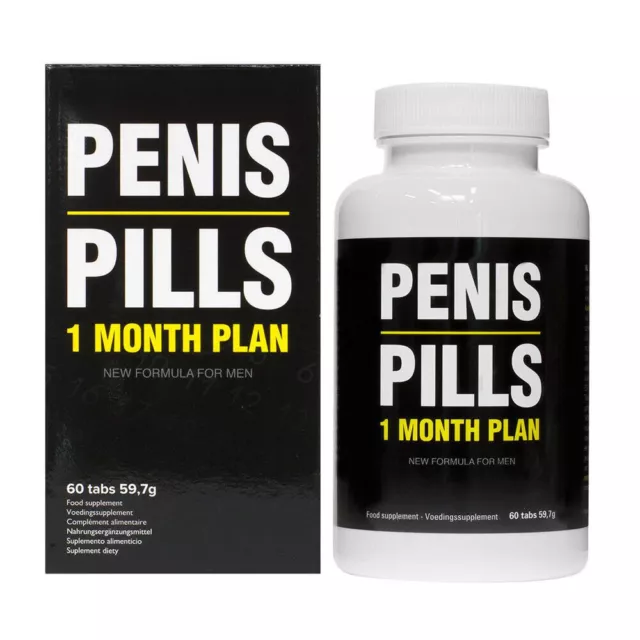 Penis Pills Plan 1 mois Complément alimentaire pour hommes 60 comprimés