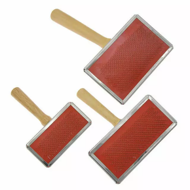 Handle Shedding Wool Carding Coms Hand Carders Felting Preparation Pet Brush