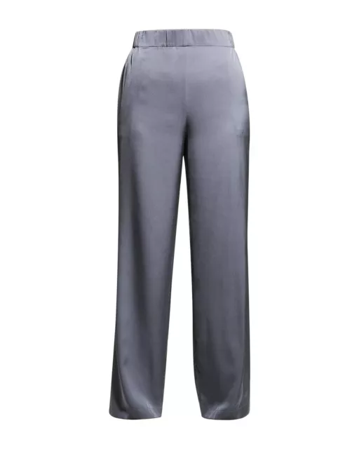 Calvin Klein Collection Women's Pewter Silk Wide Leg Dress Pants, 8, NWT $275.00