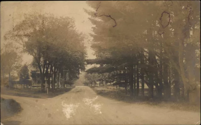 Northboro Massachusetts MA Rural Road Real Photo c1910 Vintage Postcard