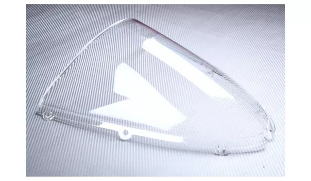 Bulle Transparente + Covering Blanc / Saute Vent KAWASAKI ZX10R ZX-10R 2006-2007