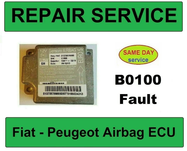 FIAT DUCATO, PEUGEOT Boxer, Citroen Relay Airbag ECU B0100 Fault Repair Service £55.00 PicClick UK
