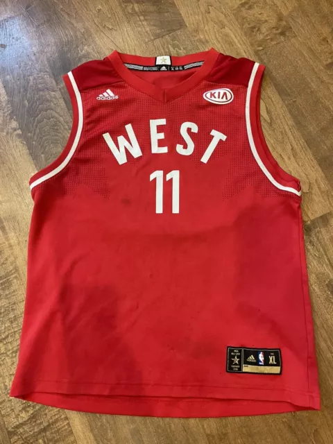 Buy 2014 NBA All-Star West #30 Stephen Curry Red Jersey (XL