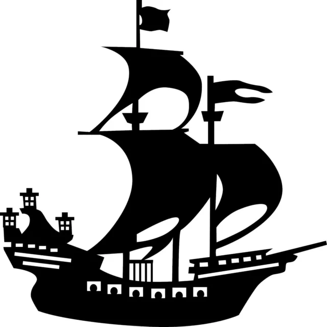 Pirate Ship Wall Art Vinyl Decal Sticker