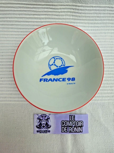 Cendrier Officiel Coupe Du Monde France 98 – Footix, Porcelaine Yves Deshoulières Apilco