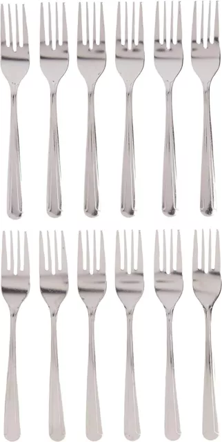 Heavy Duty Dinner Forks 18/0 Stainless Steel Salad Table Fork Set of 12 Flatware