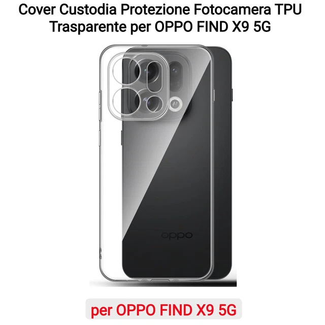 Custodia per OPPO Find X5 Lite Cover Coperchio Protettivo Silicone TPU