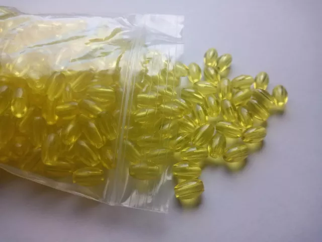 400 pièces espaceur de perles artisanales jaunes avoine 10 x 6 mm trou 4 mm 2