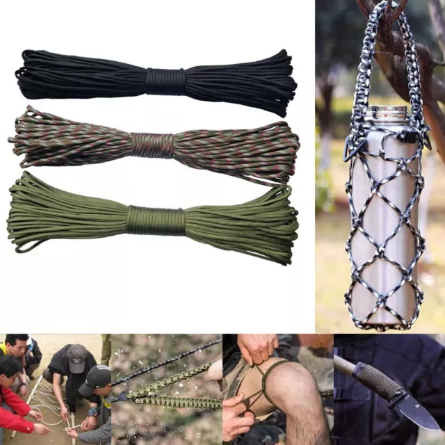 Camping Clothesline Outdoor Tools Paracord 7 Strand Cord Parachute Rope Lanyard