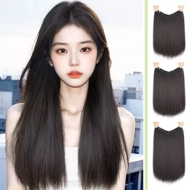 Wig Female Hair Extension Long Straight Hair Invisible Seamless Pad Hair Wi J9N0 2