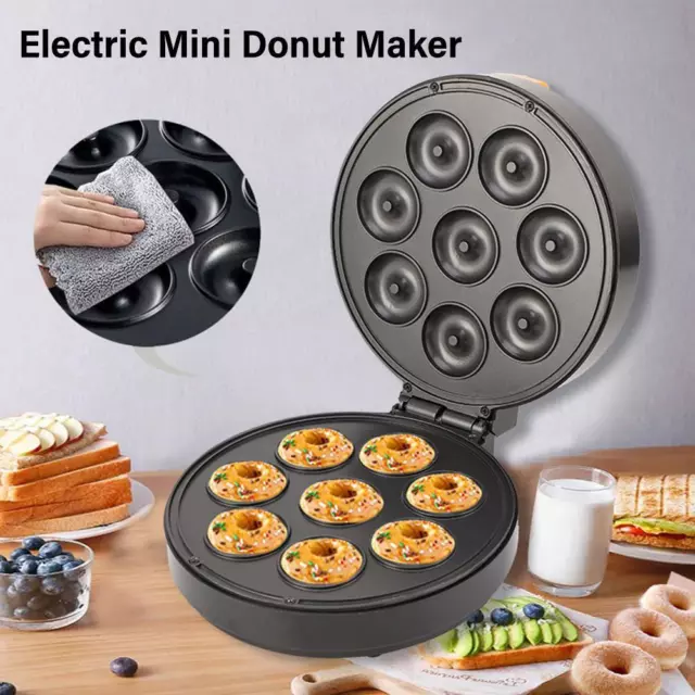 Donut Machine Black Multifunctional Donut Makers Fully Automatic Electric Mini~