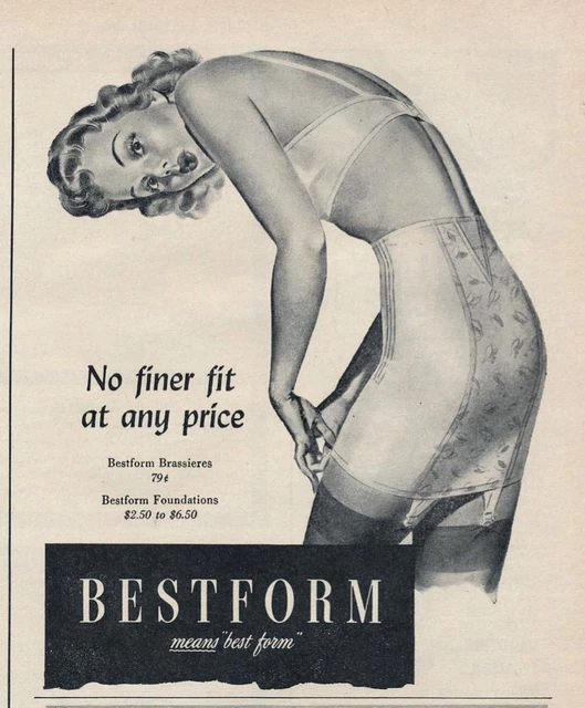 Magazine Ad - 1943 - Bestform Bra's - World War 2 - (#3)