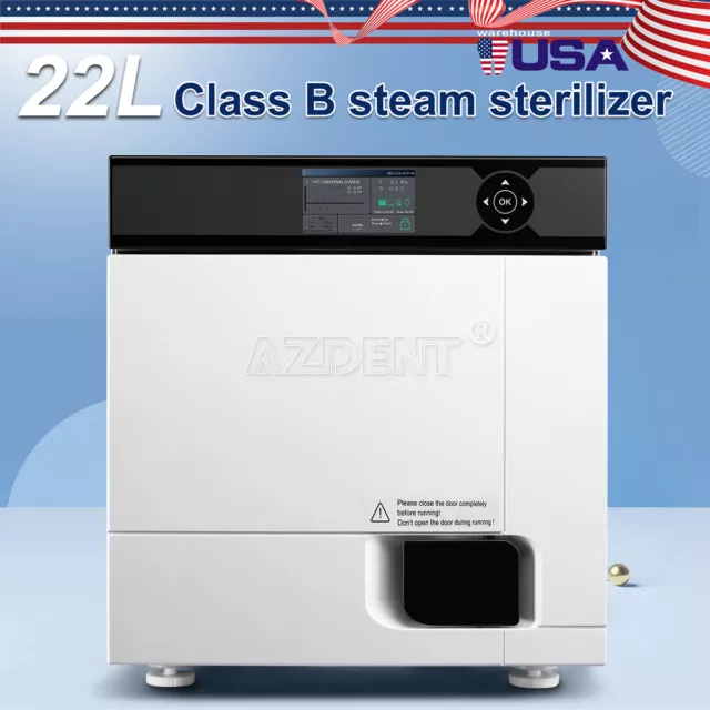22L 18L 14L Dental Autoclave Steam Sterilizer/Class B Sterilization with Printer 2