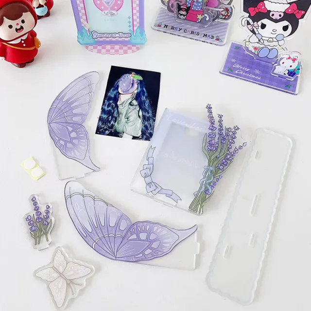 Butterfly Rotatable Card Display Stand Cute 3inch Card Sleeve Photo Protection
