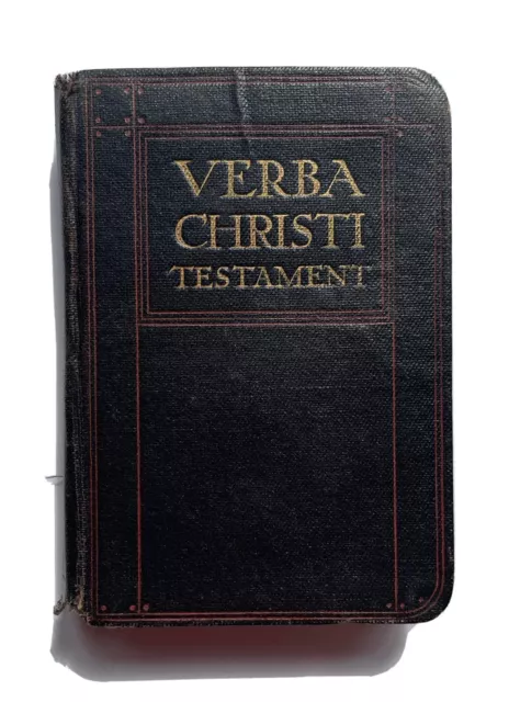 The Verba Christi' Testament, The New Testament, Vintage, Ruby 48mo. (1901) 