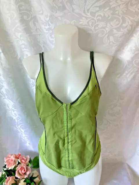 Free People Intimately Women Underwear Corset Bodysuit Size L Green New RRP:68$!