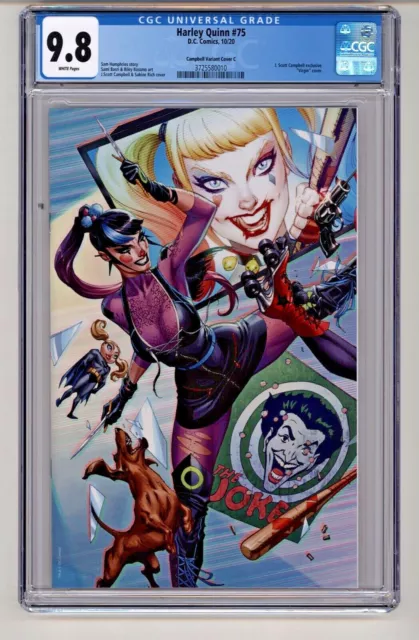 DC's Harley Quinn #75 J Scott Campbell C Variant CGC 9.8