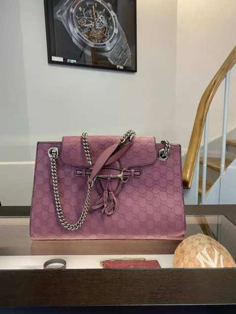 GUCCI Guccissima Large Emily Chain Schulter Tasche