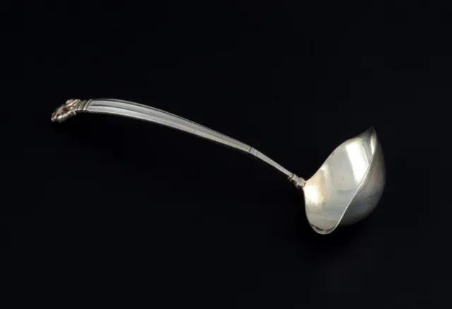 Georg Jensen, Acorn pattern, sauce spoon in sterling silver.