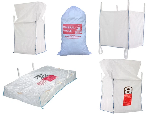 Diverse BIG BAG Sack Mineralwolle Asbest Entsorgung Lagerung Transport Schüttgut