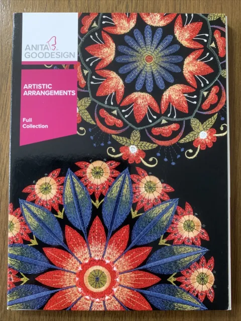 Arreglos artísticos bordados Anita GooDesign - colección completa - floral