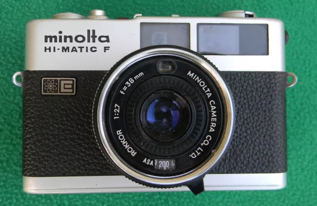 Minolta Hi-Matic F  35mm Rangefinder Film Camera