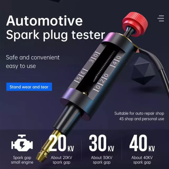 High Energy Spark Plug Tester Auto Ignition Coil Diagnostic Tool Adjustable