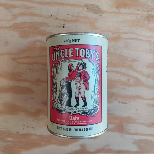 Uncle Toby's Oats Celebrating 100 Yrs Vintage Collectable Tin Container Display
