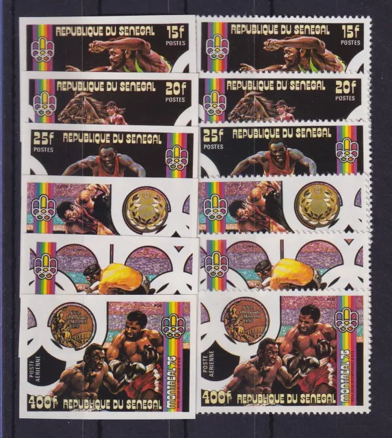 Senegal 1976 Olympiade Montreal Mi.-Nr. 597-602 A und B postfrisch **