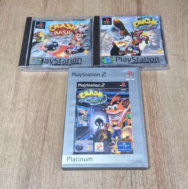 Crash Bandicoot Bundle PS1 & PS2 Crash Bash, Warped, The Wrath of Cortex
