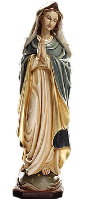 Statue Saint Padre Pio De Pietrelcina – Peinte à La Main H 19 Cm – Artisanat Italien
