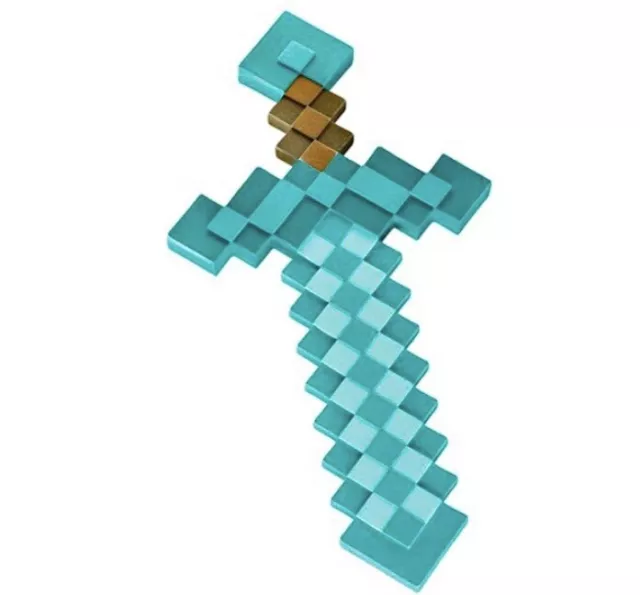 Flourishing Minecraft Blue EVA Foam Diamond Sword & Pickaxe set