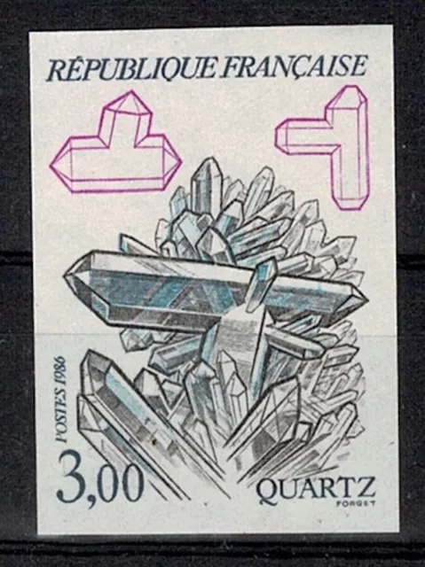 Frankreich Stamp Briefmarke Yvert 2430 " Quarz 3F Nicht Gezahnt " Neu Xx Luxus