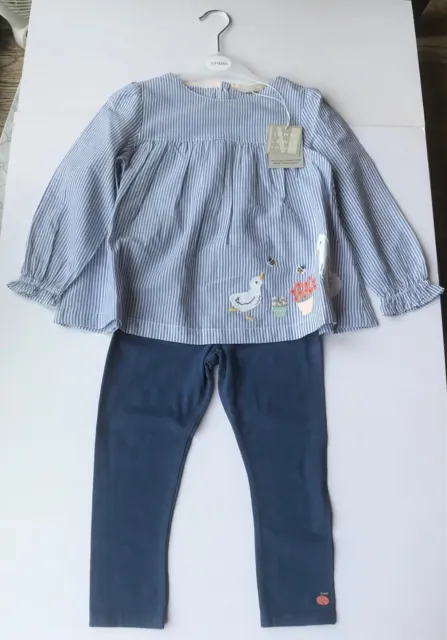 John Lewis Gorgeous Baby Girls Duck 2 piece Outfit Age 2-3 Years *BNWT*