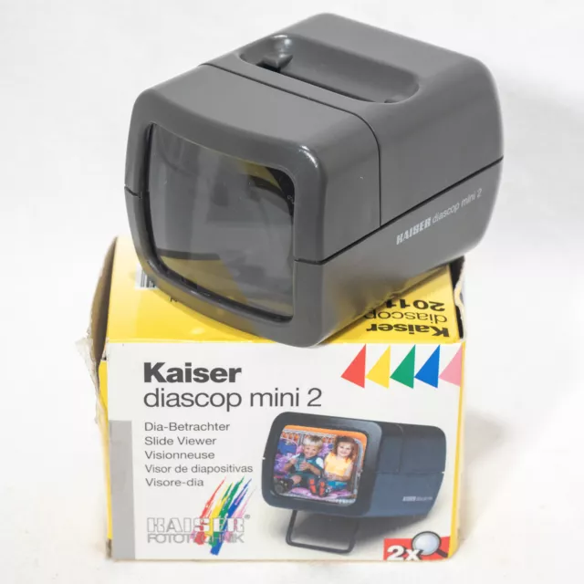 Kaiser 202011 DIASCOP Mini 2x Slide Viewer in Excellent Condition! TESTED!