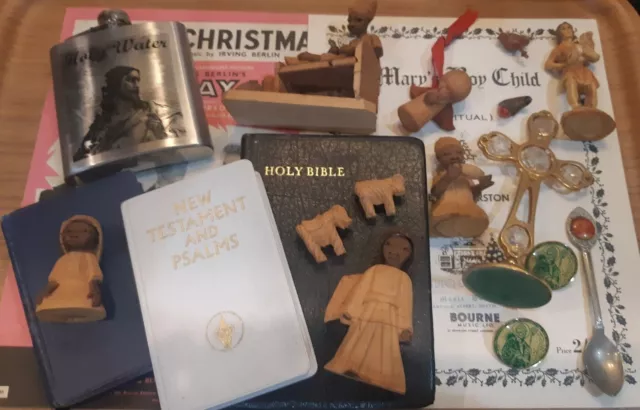 Job Lot of Vintage Religious/Christmas Collectables & Curios #3