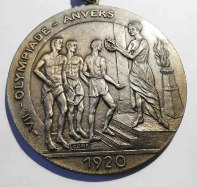 Alte Sport Medaille VII Olympiade Anvers 1920 3