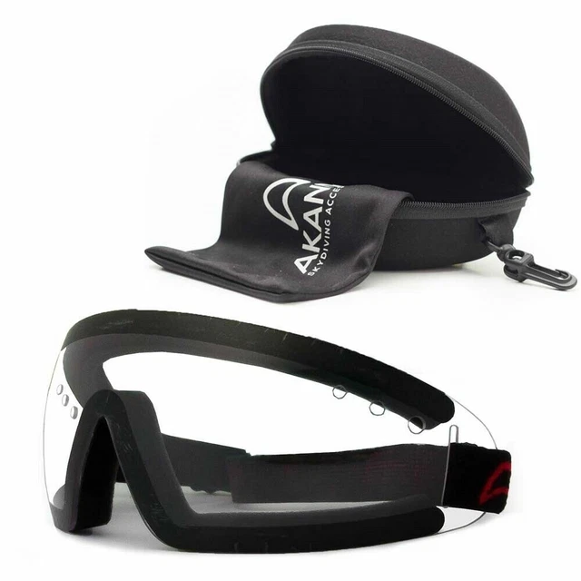 LUNETTES PARACHUTISME AKANDO SKYDIVING GOGGLES polycarbonate anti-rayures UV