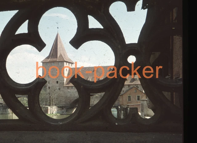 Altes orig. Foto-Glasdia/Vintage slide: NÜRNBERG 1959 | Von "Weinstadl"-Brücke