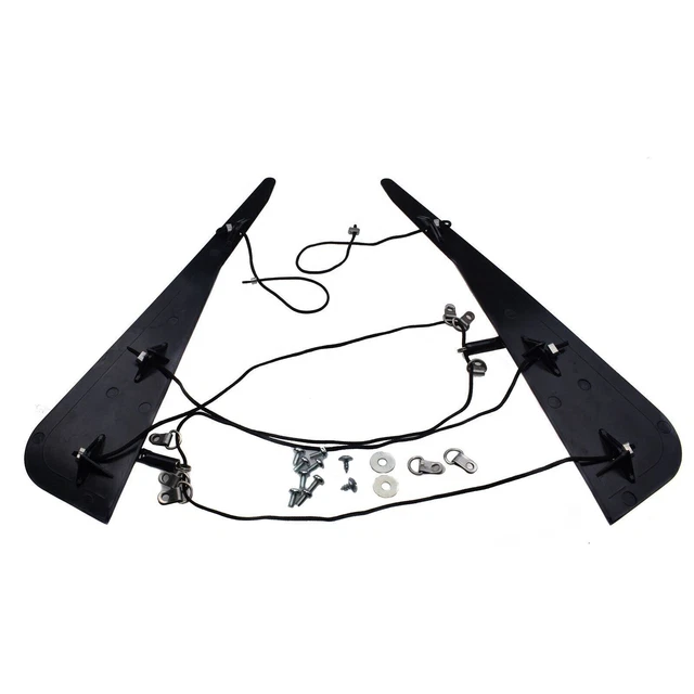 Kit De Réparation Pilier C Pour Toit Convertible BMW Série 3 E46 – Référence 54317135351 – Métal Noir, 2 Pièces - 5