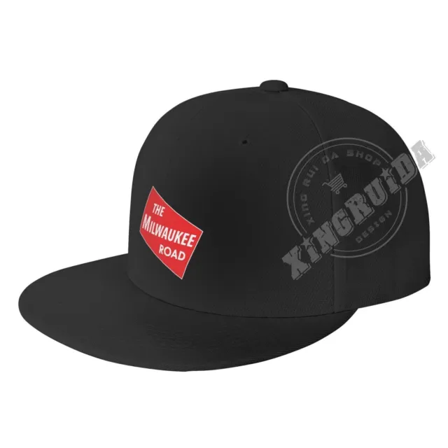 Railroad-Milwaukee Road Unisex Baseball Hat Adjustable Flat Brim Cap Hip-Hop Cap