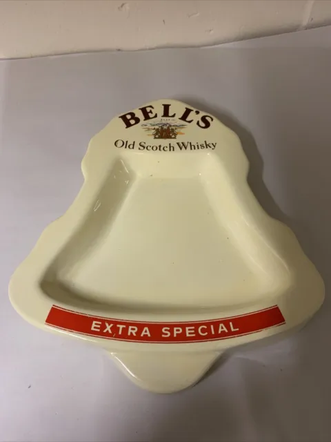 Vintage Bell's Old Scotch Whisky Wade Ceramic Ashtray Man Cave Home Bar Pub VGC