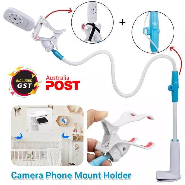Universal Baby Monitor Stand Safe Video Camera Phone Mount Holder Cot Bed Set