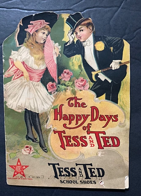 c1910 Tess & Ted Shoes Children's Story Diecut Booklet