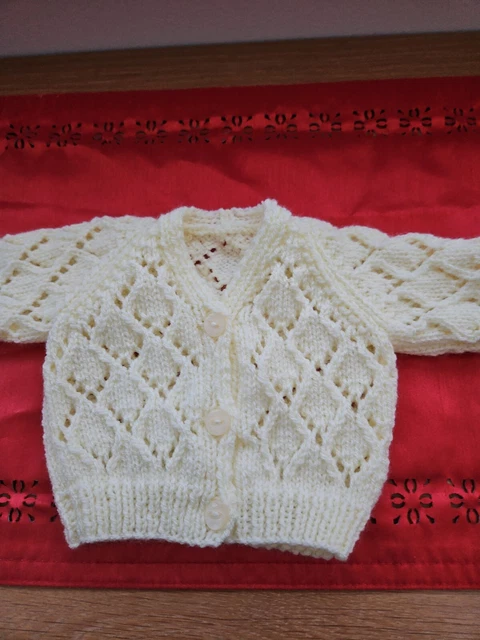 hand knitted baby cardigans