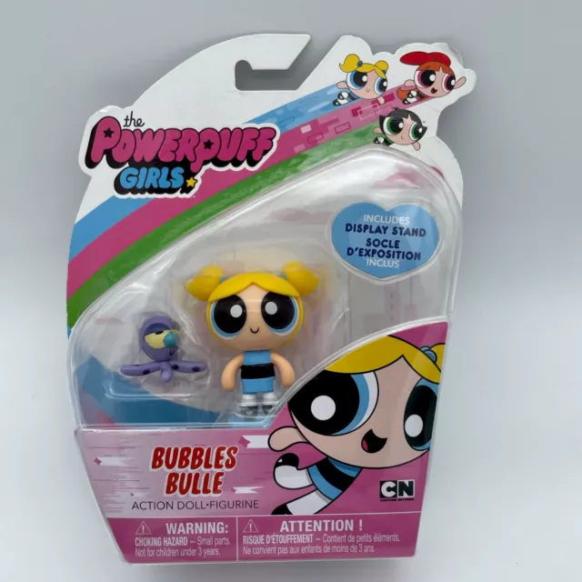 The Powerpuff Girls Bubbles Bulle 2" Action Figure Doll With Octopus New