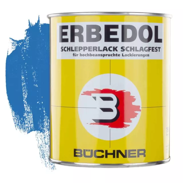 ERBEDOL | Schlagfester Lack | für Schlepper | RAL 5015 | himmelblau | 0,75 l